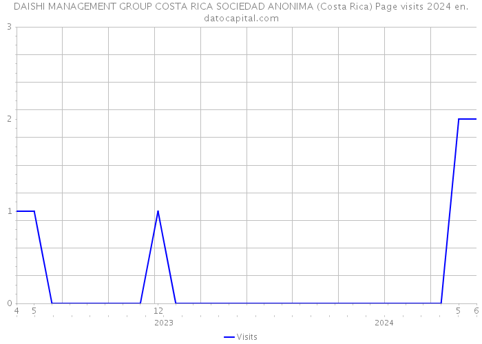 DAISHI MANAGEMENT GROUP COSTA RICA SOCIEDAD ANONIMA (Costa Rica) Page visits 2024 
