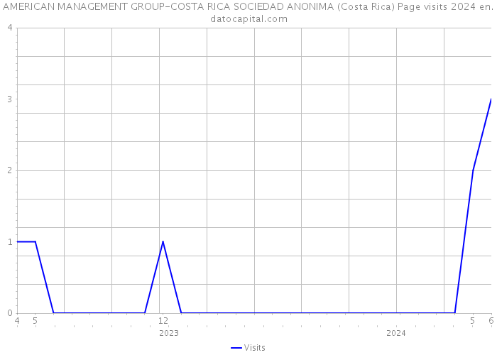 AMERICAN MANAGEMENT GROUP-COSTA RICA SOCIEDAD ANONIMA (Costa Rica) Page visits 2024 