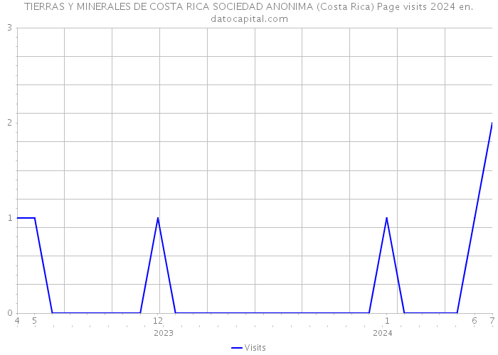 TIERRAS Y MINERALES DE COSTA RICA SOCIEDAD ANONIMA (Costa Rica) Page visits 2024 