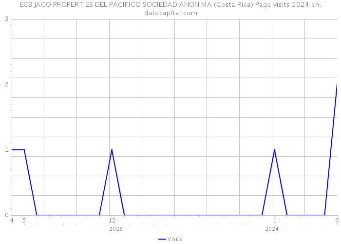 ECB JACO PROPERTIES DEL PACIFICO SOCIEDAD ANONIMA (Costa Rica) Page visits 2024 