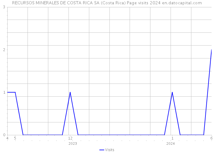 RECURSOS MINERALES DE COSTA RICA SA (Costa Rica) Page visits 2024 