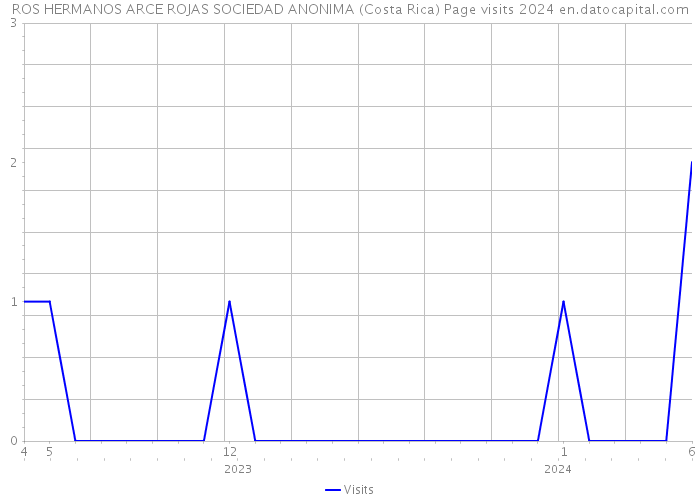 ROS HERMANOS ARCE ROJAS SOCIEDAD ANONIMA (Costa Rica) Page visits 2024 