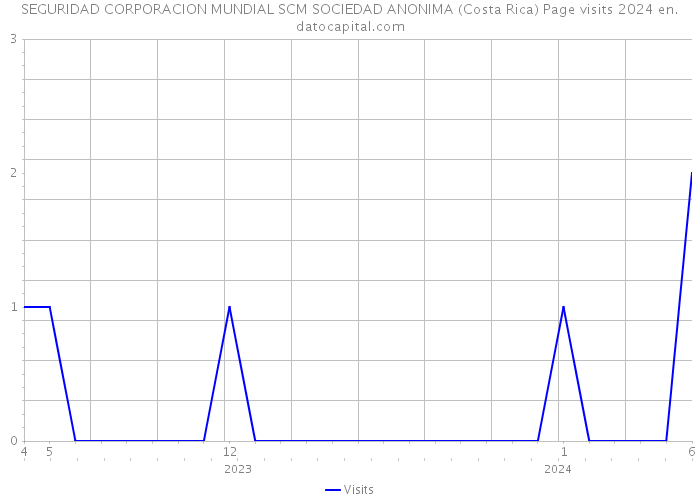 SEGURIDAD CORPORACION MUNDIAL SCM SOCIEDAD ANONIMA (Costa Rica) Page visits 2024 