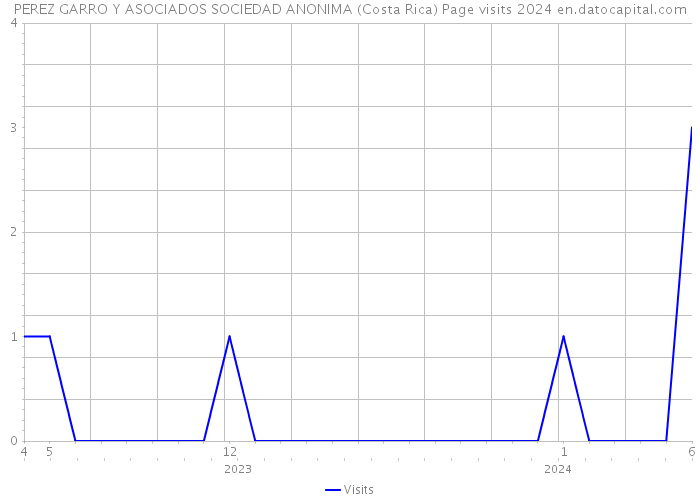 PEREZ GARRO Y ASOCIADOS SOCIEDAD ANONIMA (Costa Rica) Page visits 2024 