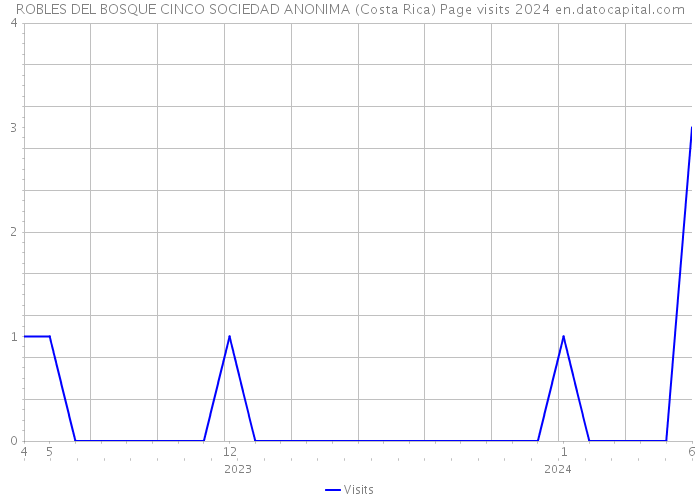 ROBLES DEL BOSQUE CINCO SOCIEDAD ANONIMA (Costa Rica) Page visits 2024 