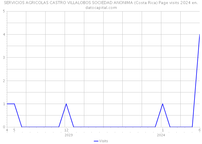 SERVICIOS AGRICOLAS CASTRO VILLALOBOS SOCIEDAD ANONIMA (Costa Rica) Page visits 2024 