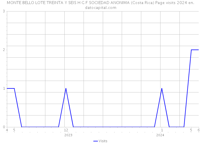 MONTE BELLO LOTE TREINTA Y SEIS H G F SOCIEDAD ANONIMA (Costa Rica) Page visits 2024 