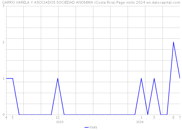 GARRO VARELA Y ASOCIADOS SOCIEDAD ANONIMA (Costa Rica) Page visits 2024 
