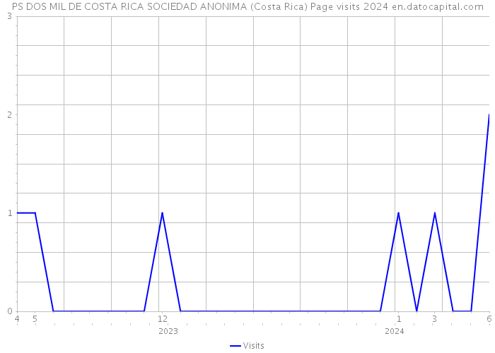 PS DOS MIL DE COSTA RICA SOCIEDAD ANONIMA (Costa Rica) Page visits 2024 