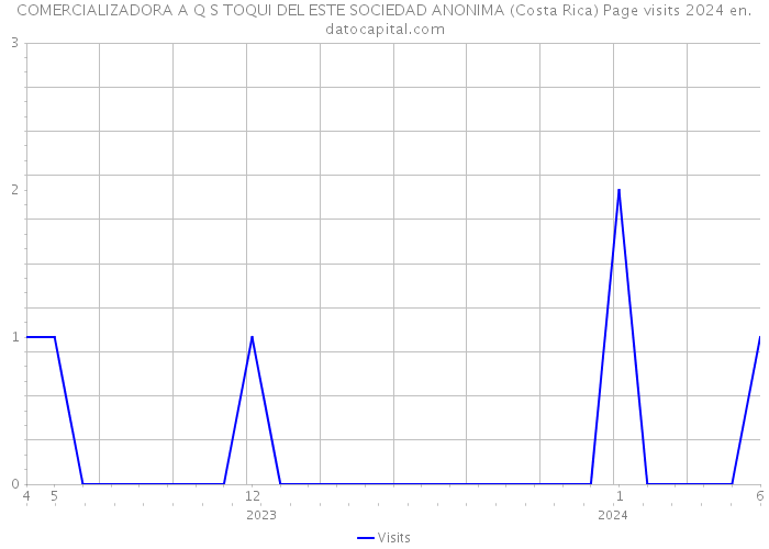 COMERCIALIZADORA A Q S TOQUI DEL ESTE SOCIEDAD ANONIMA (Costa Rica) Page visits 2024 