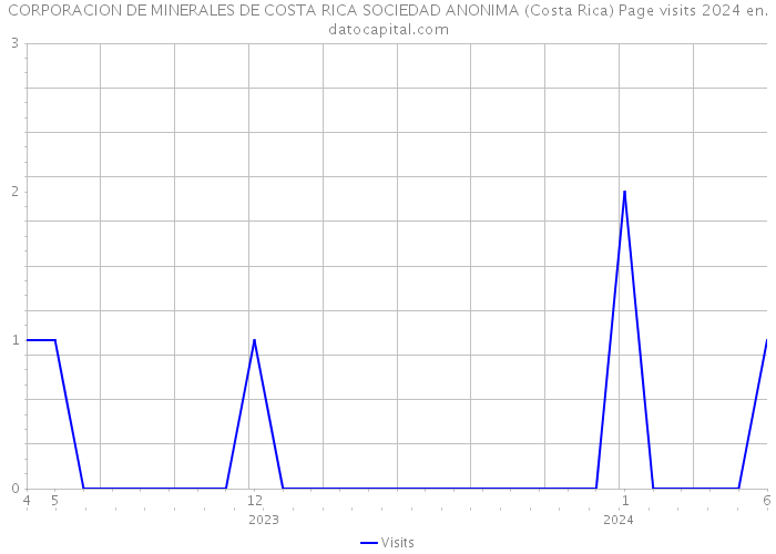 CORPORACION DE MINERALES DE COSTA RICA SOCIEDAD ANONIMA (Costa Rica) Page visits 2024 