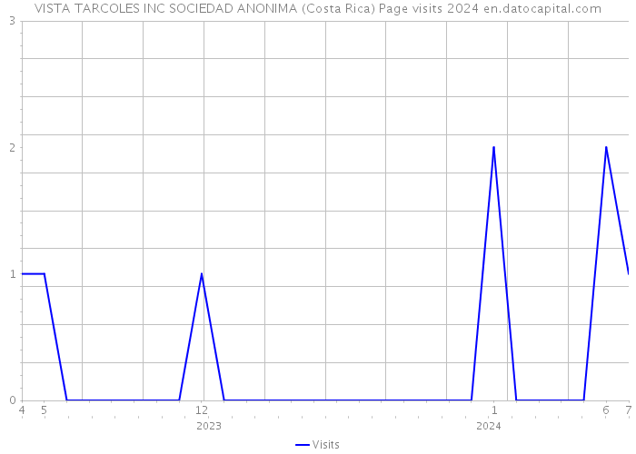 VISTA TARCOLES INC SOCIEDAD ANONIMA (Costa Rica) Page visits 2024 