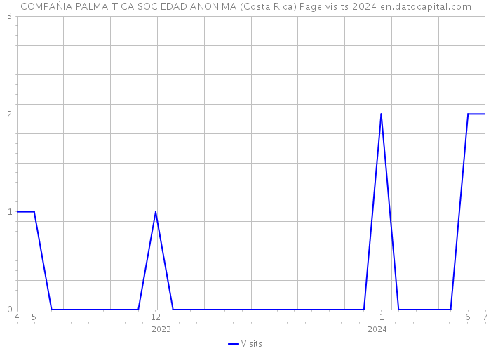 COMPAŃIA PALMA TICA SOCIEDAD ANONIMA (Costa Rica) Page visits 2024 