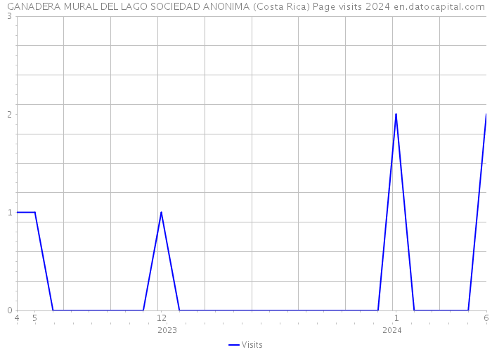 GANADERA MURAL DEL LAGO SOCIEDAD ANONIMA (Costa Rica) Page visits 2024 