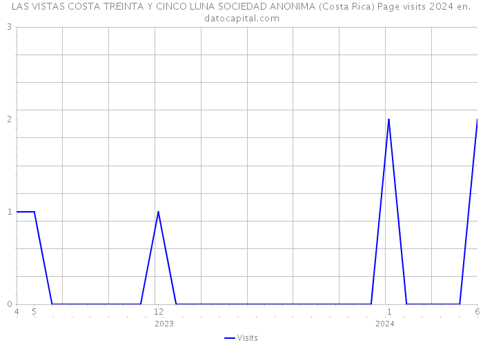 LAS VISTAS COSTA TREINTA Y CINCO LUNA SOCIEDAD ANONIMA (Costa Rica) Page visits 2024 