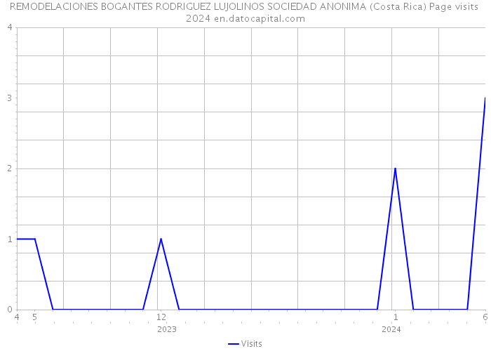 REMODELACIONES BOGANTES RODRIGUEZ LUJOLINOS SOCIEDAD ANONIMA (Costa Rica) Page visits 2024 