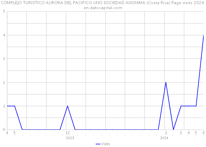 COMPLEJO TURISTICO AURORA DEL PACIFICO UNO SOCIEDAD ANONIMA (Costa Rica) Page visits 2024 
