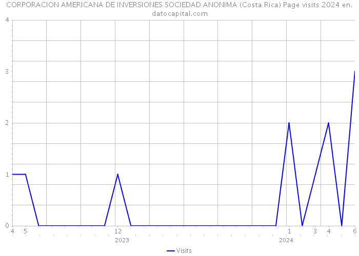CORPORACION AMERICANA DE INVERSIONES SOCIEDAD ANONIMA (Costa Rica) Page visits 2024 