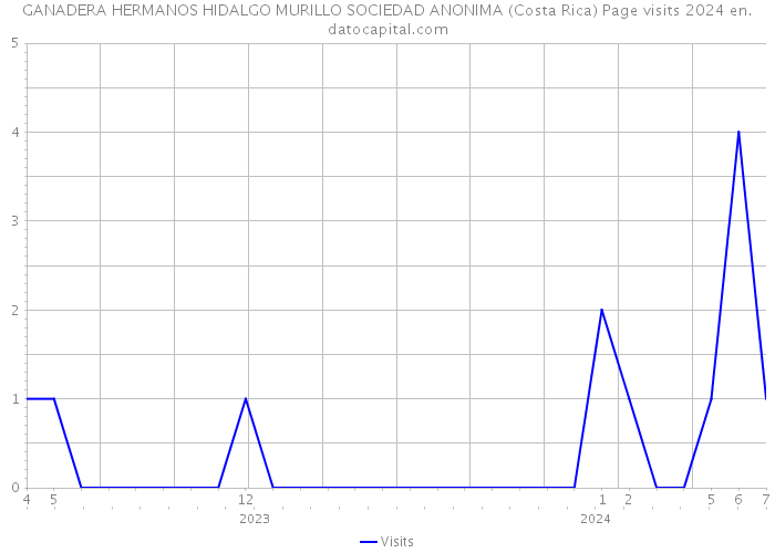 GANADERA HERMANOS HIDALGO MURILLO SOCIEDAD ANONIMA (Costa Rica) Page visits 2024 