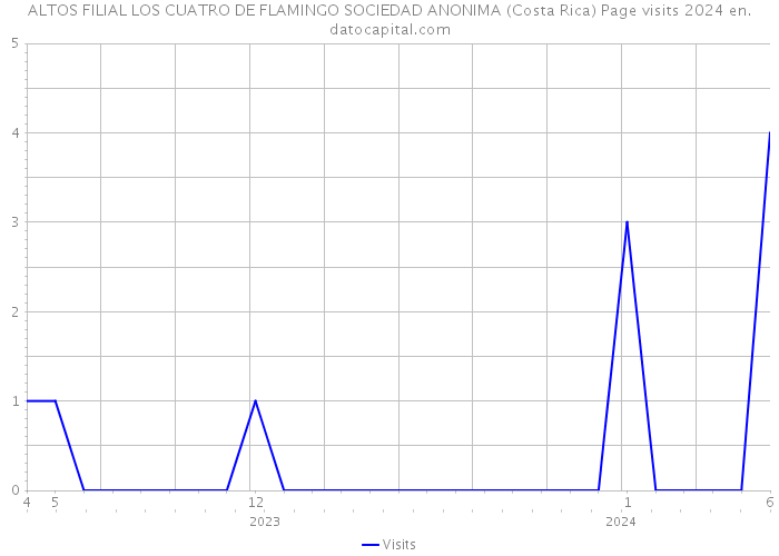 ALTOS FILIAL LOS CUATRO DE FLAMINGO SOCIEDAD ANONIMA (Costa Rica) Page visits 2024 
