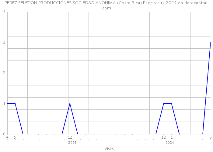 PEREZ ZELEDON PRODUCCIONES SOCIEDAD ANONIMA (Costa Rica) Page visits 2024 