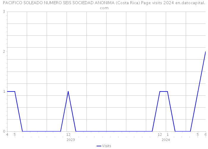 PACIFICO SOLEADO NUMERO SEIS SOCIEDAD ANONIMA (Costa Rica) Page visits 2024 
