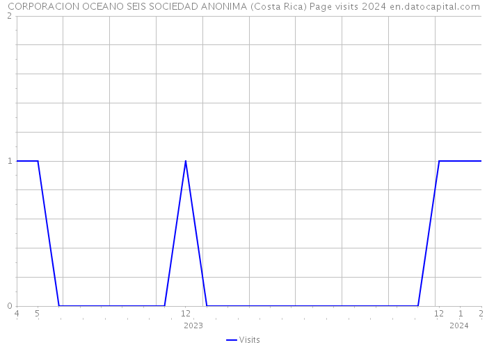 CORPORACION OCEANO SEIS SOCIEDAD ANONIMA (Costa Rica) Page visits 2024 