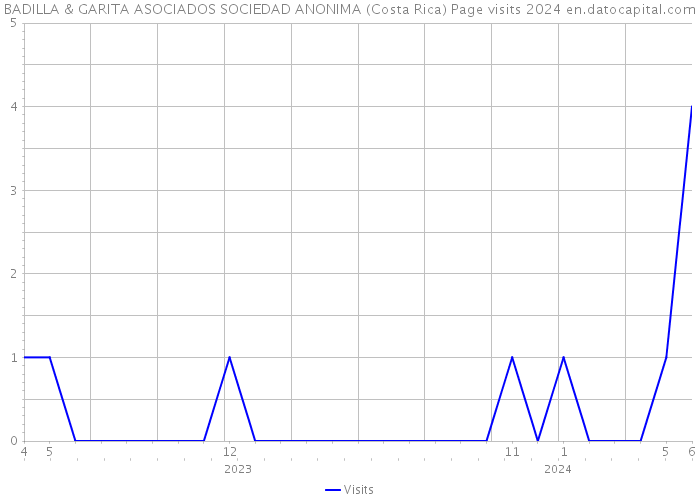BADILLA & GARITA ASOCIADOS SOCIEDAD ANONIMA (Costa Rica) Page visits 2024 