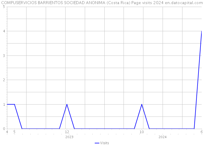 COMPUSERVICIOS BARRIENTOS SOCIEDAD ANONIMA (Costa Rica) Page visits 2024 