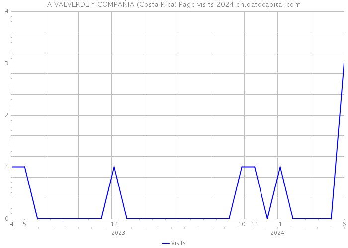 A VALVERDE Y COMPAŃIA (Costa Rica) Page visits 2024 
