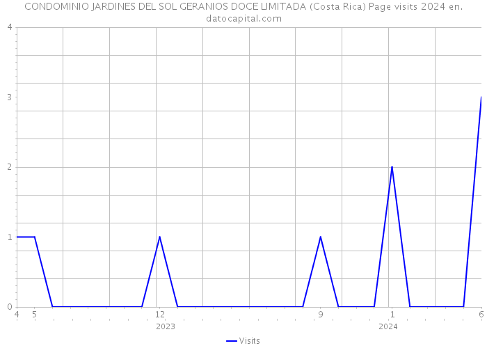CONDOMINIO JARDINES DEL SOL GERANIOS DOCE LIMITADA (Costa Rica) Page visits 2024 