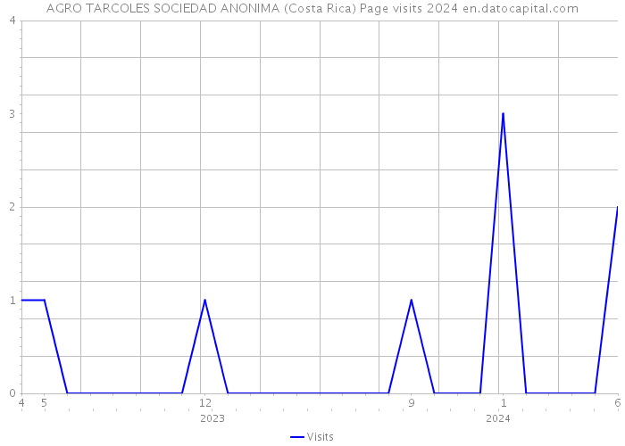 AGRO TARCOLES SOCIEDAD ANONIMA (Costa Rica) Page visits 2024 