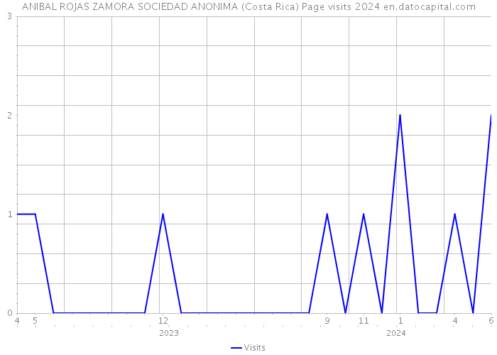 ANIBAL ROJAS ZAMORA SOCIEDAD ANONIMA (Costa Rica) Page visits 2024 