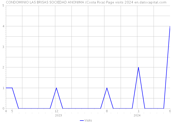 CONDOMINIO LAS BRISAS SOCIEDAD ANONIMA (Costa Rica) Page visits 2024 