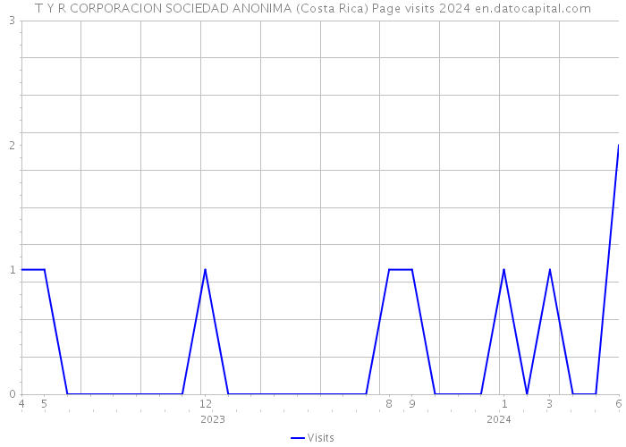 T Y R CORPORACION SOCIEDAD ANONIMA (Costa Rica) Page visits 2024 