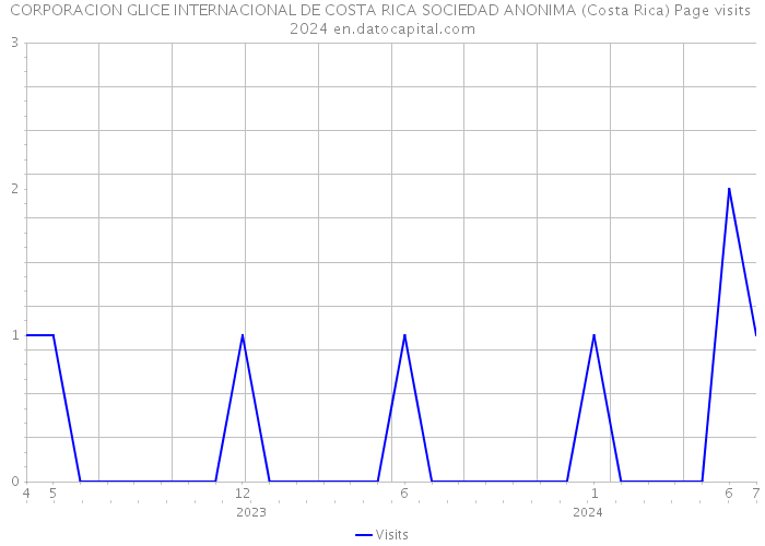 CORPORACION GLICE INTERNACIONAL DE COSTA RICA SOCIEDAD ANONIMA (Costa Rica) Page visits 2024 