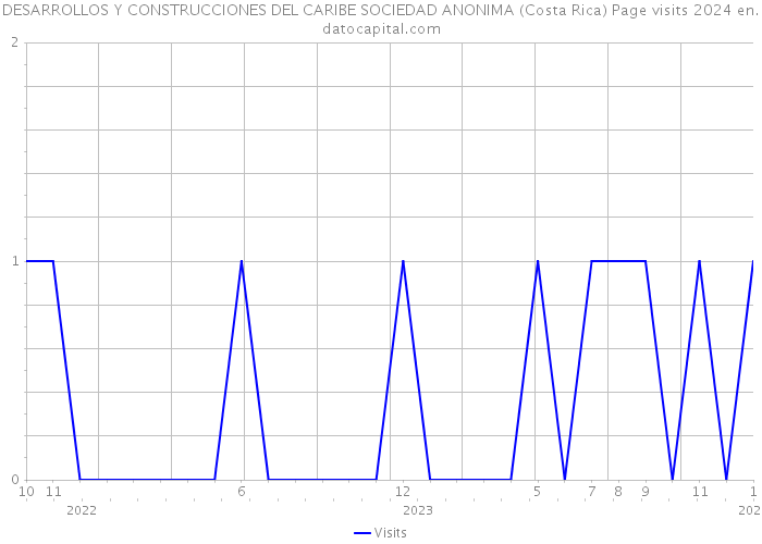 DESARROLLOS Y CONSTRUCCIONES DEL CARIBE SOCIEDAD ANONIMA (Costa Rica) Page visits 2024 