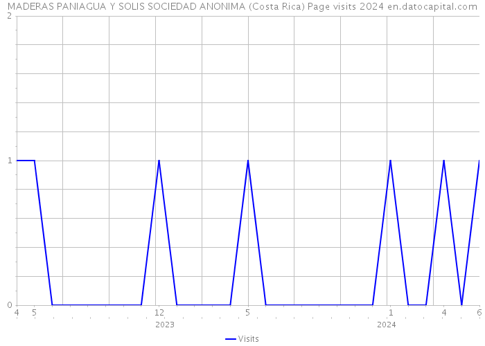MADERAS PANIAGUA Y SOLIS SOCIEDAD ANONIMA (Costa Rica) Page visits 2024 