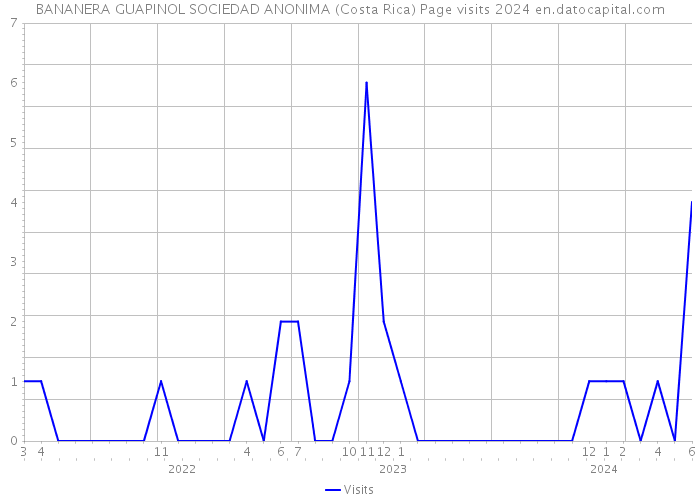 BANANERA GUAPINOL SOCIEDAD ANONIMA (Costa Rica) Page visits 2024 
