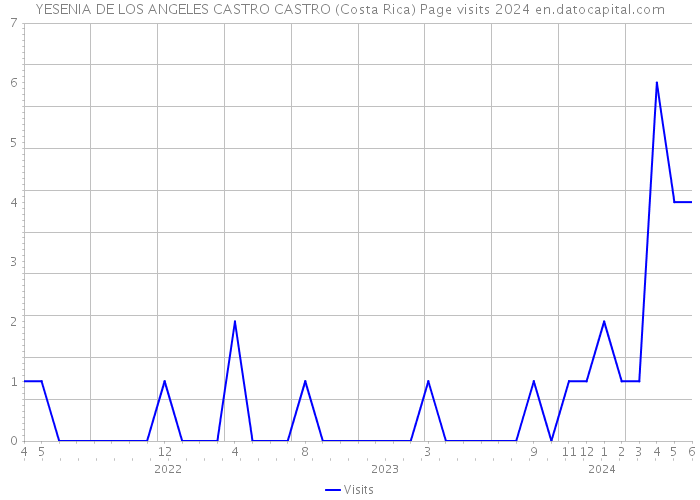 YESENIA DE LOS ANGELES CASTRO CASTRO (Costa Rica) Page visits 2024 