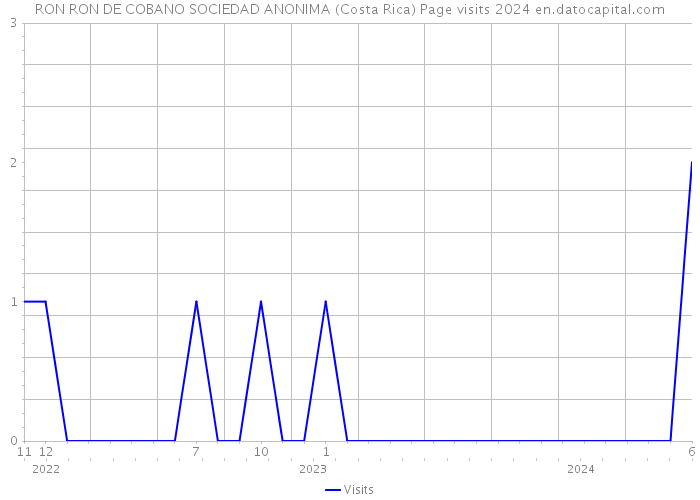 RON RON DE COBANO SOCIEDAD ANONIMA (Costa Rica) Page visits 2024 
