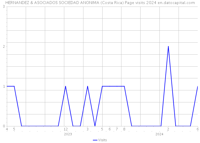 HERNANDEZ & ASOCIADOS SOCIEDAD ANONIMA (Costa Rica) Page visits 2024 