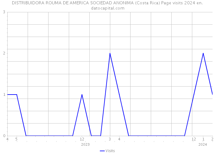 DISTRIBUIDORA ROUMA DE AMERICA SOCIEDAD ANONIMA (Costa Rica) Page visits 2024 