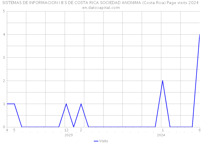 SISTEMAS DE INFORMACION I B S DE COSTA RICA SOCIEDAD ANONIMA (Costa Rica) Page visits 2024 