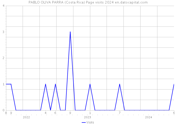 PABLO OLIVA PARRA (Costa Rica) Page visits 2024 