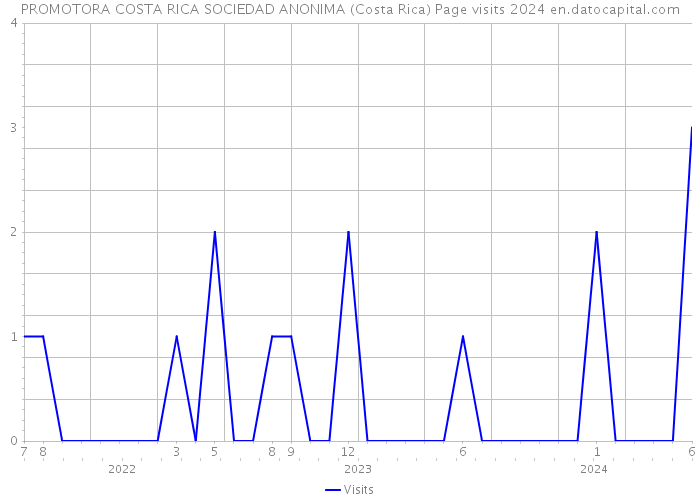 PROMOTORA COSTA RICA SOCIEDAD ANONIMA (Costa Rica) Page visits 2024 