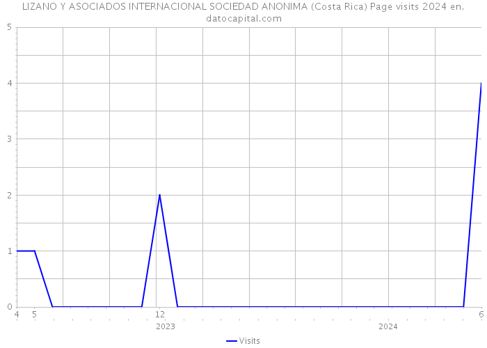 LIZANO Y ASOCIADOS INTERNACIONAL SOCIEDAD ANONIMA (Costa Rica) Page visits 2024 