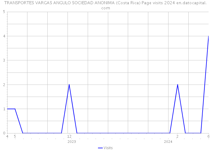 TRANSPORTES VARGAS ANGULO SOCIEDAD ANONIMA (Costa Rica) Page visits 2024 