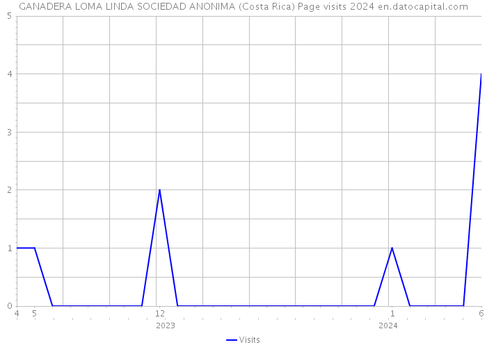 GANADERA LOMA LINDA SOCIEDAD ANONIMA (Costa Rica) Page visits 2024 