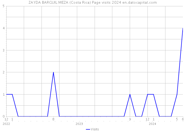 ZAYDA BARGUIL MEZA (Costa Rica) Page visits 2024 